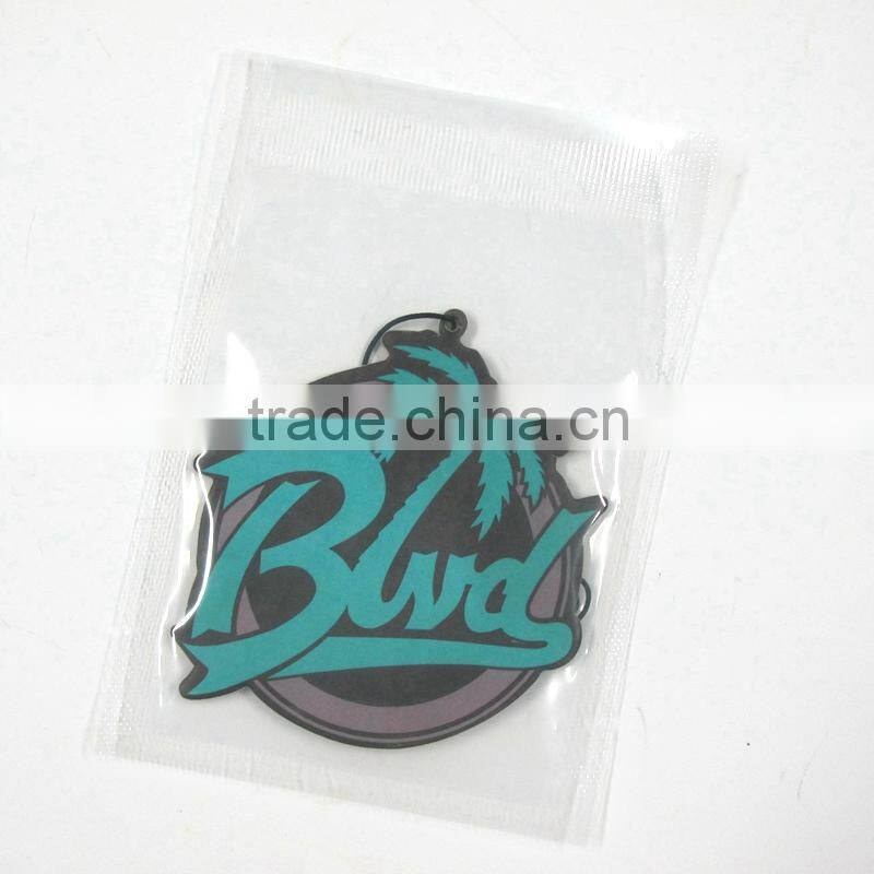 professional supplier custom scent logo printable square car air freshener
