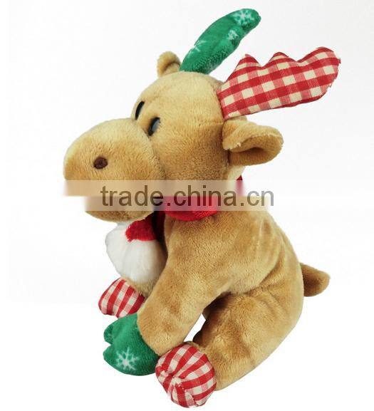 Christmas Plush Reindeer,Plush Stuffed Christmas Deer Toy , Plush Reindeer Toy