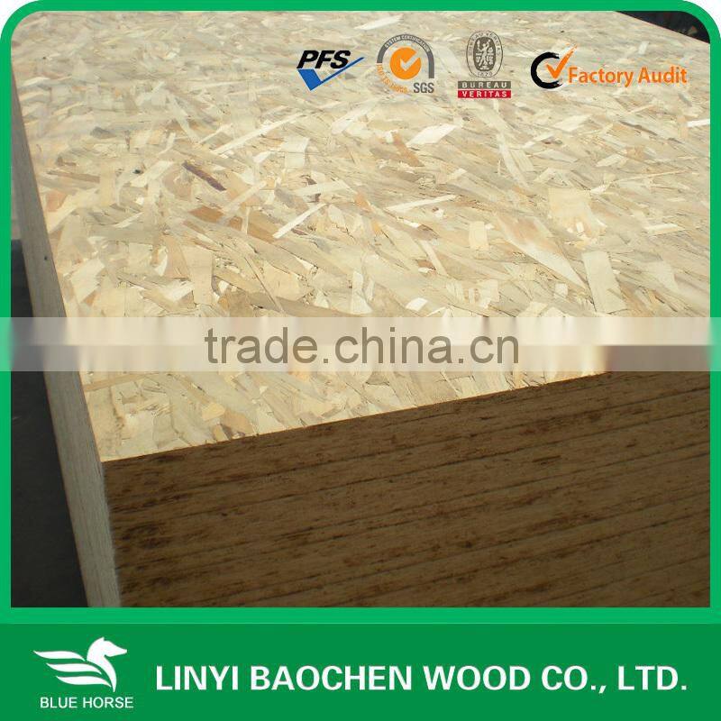 Chinese OSB manufactuer E1 glue 12mm waterproof