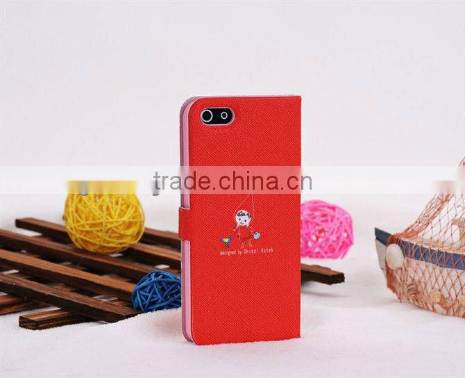 leather case for iPhone 5 case (GF-IP5-09)