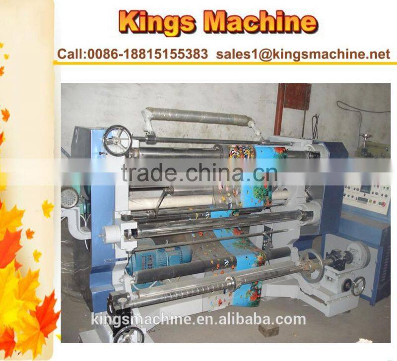 WFQ-1100/1300 High Speed Cheap Price BoPP/PET/PVC/CPP/CPE/Paper Slitting Machines(Kings brand)