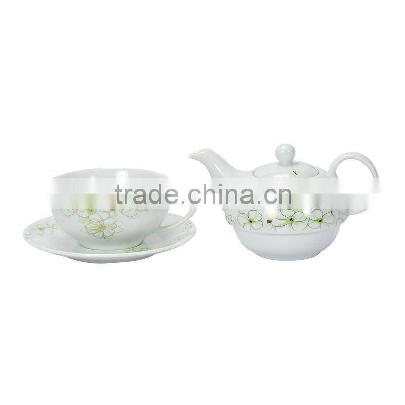T00401-B porcelain coffee table set ceramic tea pot/tea kettle