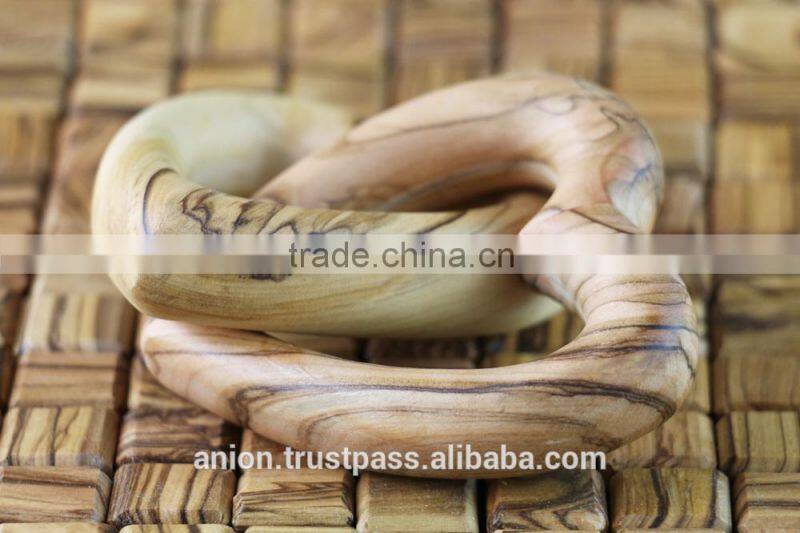 Olive Wood Carved Wedding Hearts