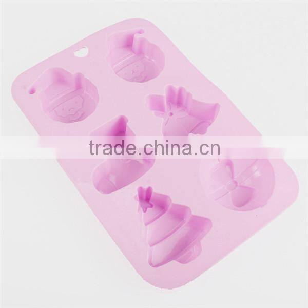Promotional silicone christmas tree cake mold