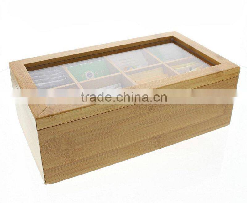 Wholesale cosmetic unfinished wooden tea packaging box