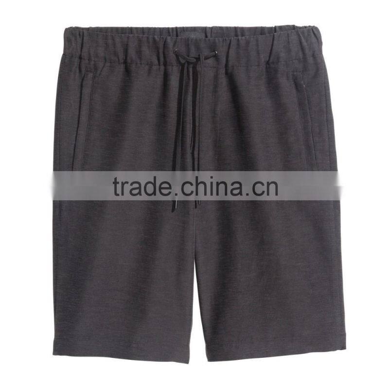 Top Quality Men's Pull on Shorts Breathable Wide Elastics Boys Shorts Knee-length Shorts