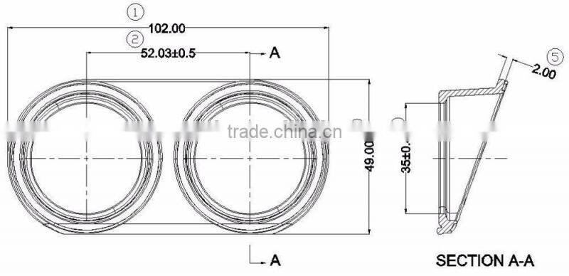 EPDM Rapid splitter inner seal