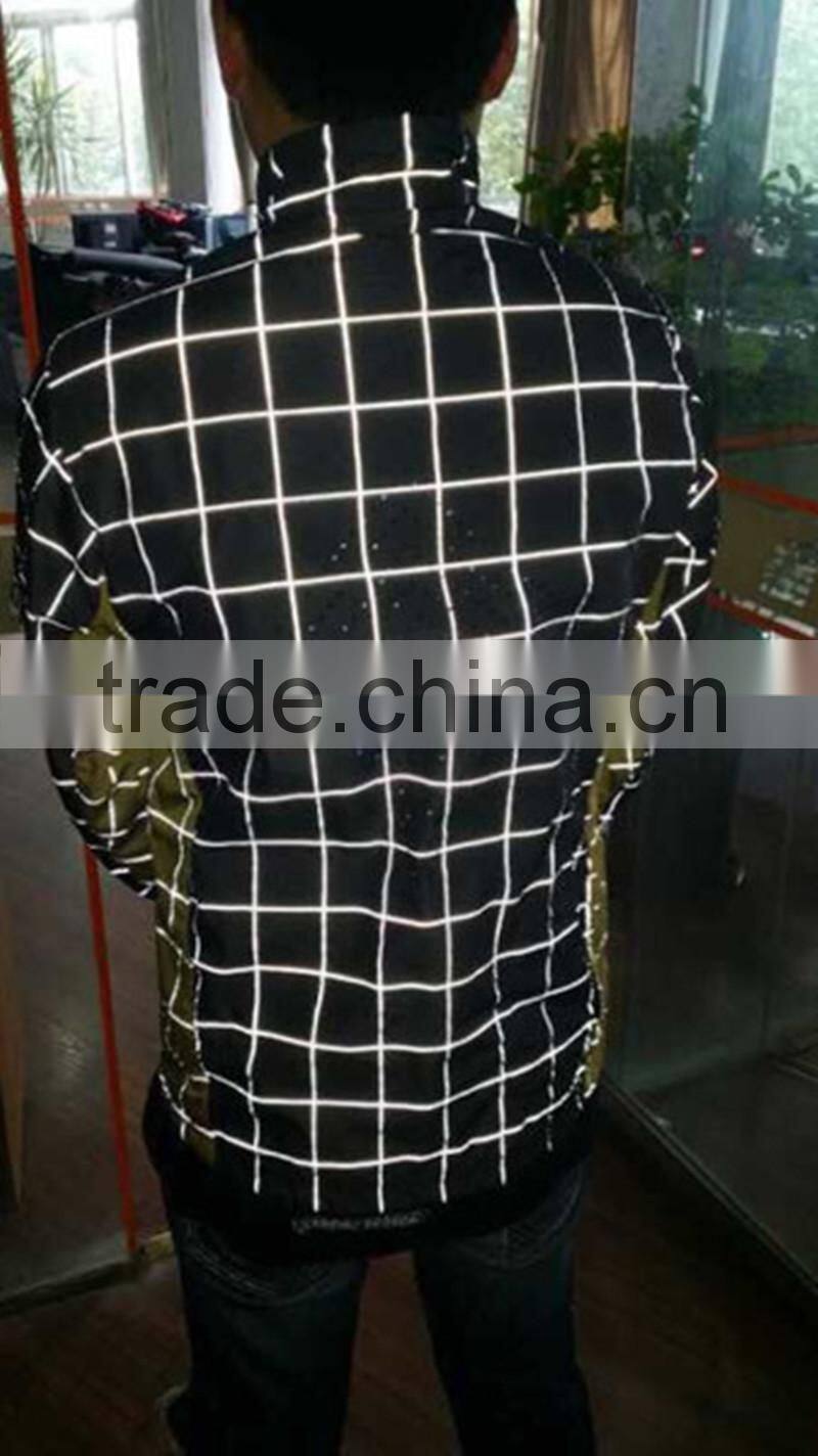 New Product !!! Polyester Reflective Yarn Dyed Fabric for Fashion Sportswear