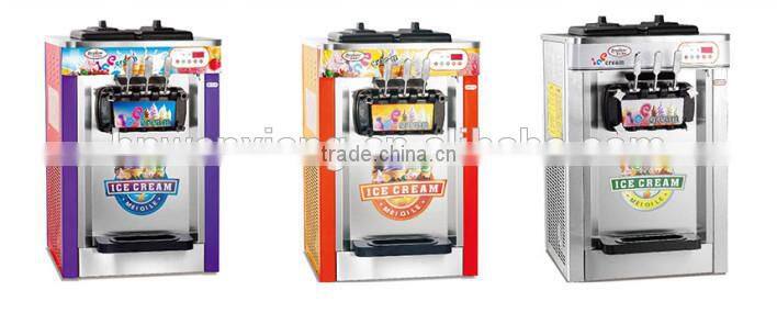 3 flavours commercial soft serve ice cream machine