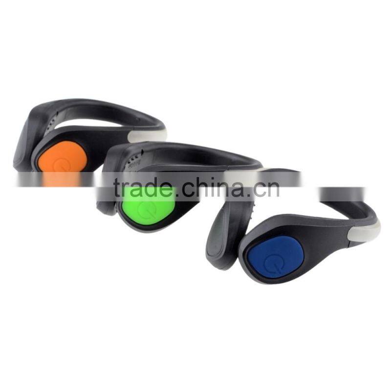 christmas Eco-friendly shoe led light for running in the dark / pink skidproof shoe clip,led shoe clip light