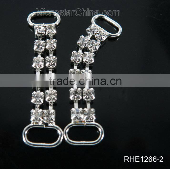 Fashion design crystal charms rhinestone connector for bikini