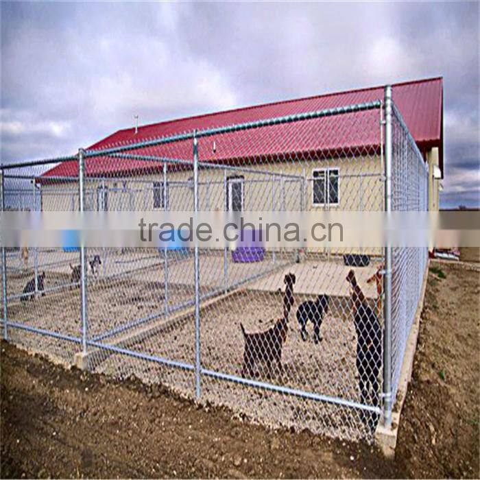 Canada wholesale low price large outdoor chain link dog kennel/dog fence for sale