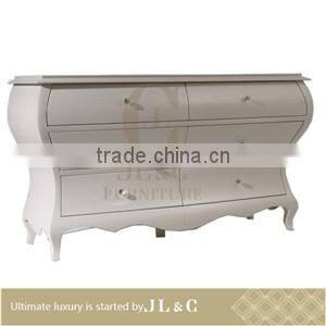 JB05-03 Royal Style Bedside Table With Crystal Puller Bedroom from JL&C Luxury Classic Home Furniture