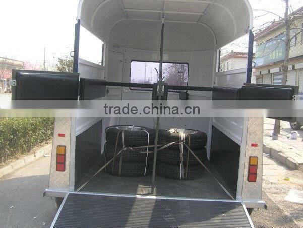 2 horse straight load economic camper teardrop trailer