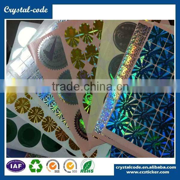 Warranty void label self adhesive label sticker security hologram sticker