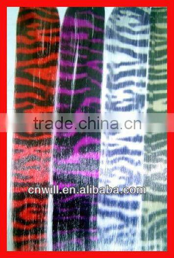 zebra print hair animal print hair extension