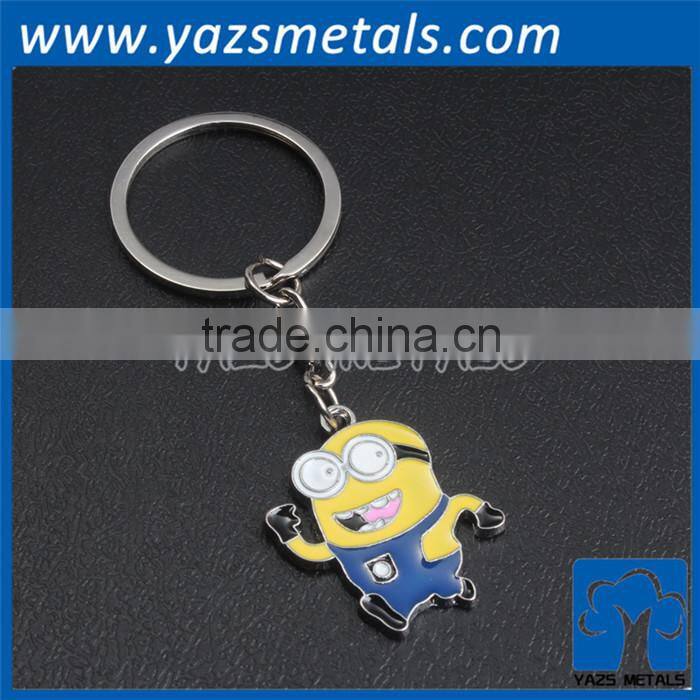 3D engrave custom metal key ring