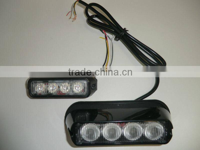 ECE R65, E9 MARK LED Strobe Lightheads/LED Security Flash Strobe light /Dash light /Grille light (SR-LS-LD-4T),1W LED,Super-Thin