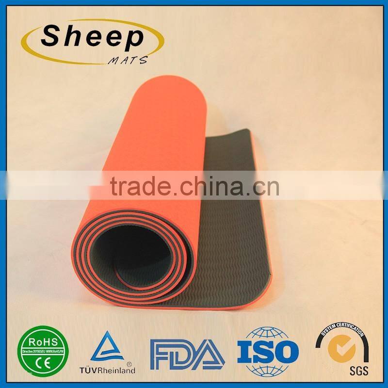 2016 Custom embossing portable carrying tpe yoga mat carry strap