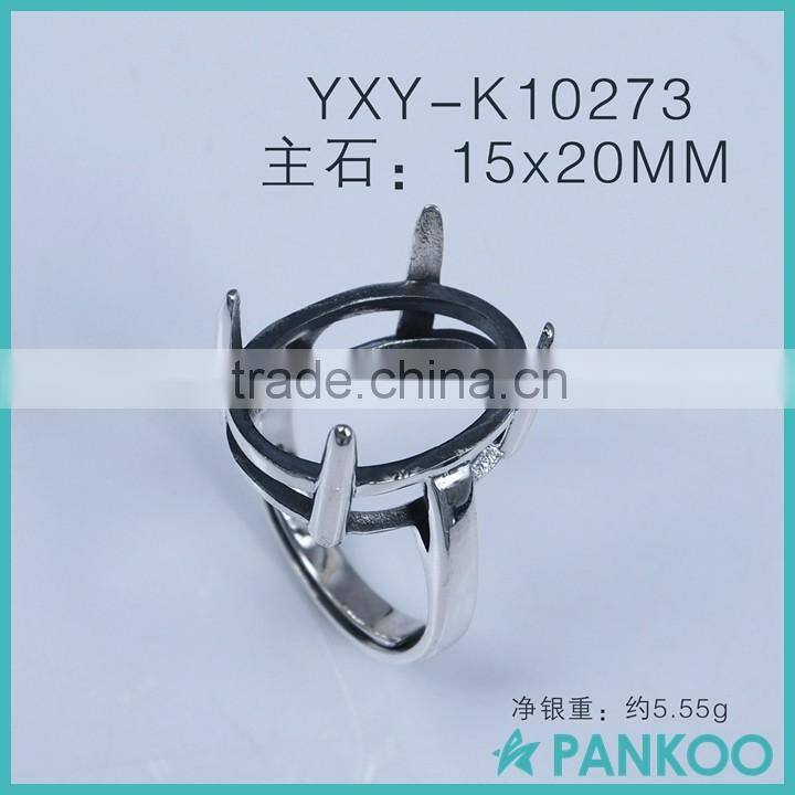 Factory direct Thai silver blank ring settings for DIY