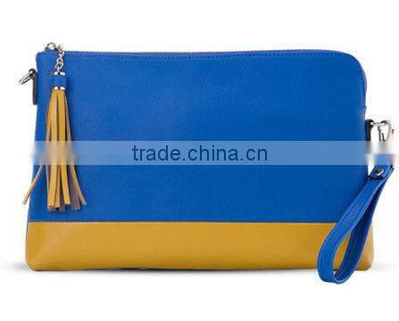 Lady leather clutch purse bag frame