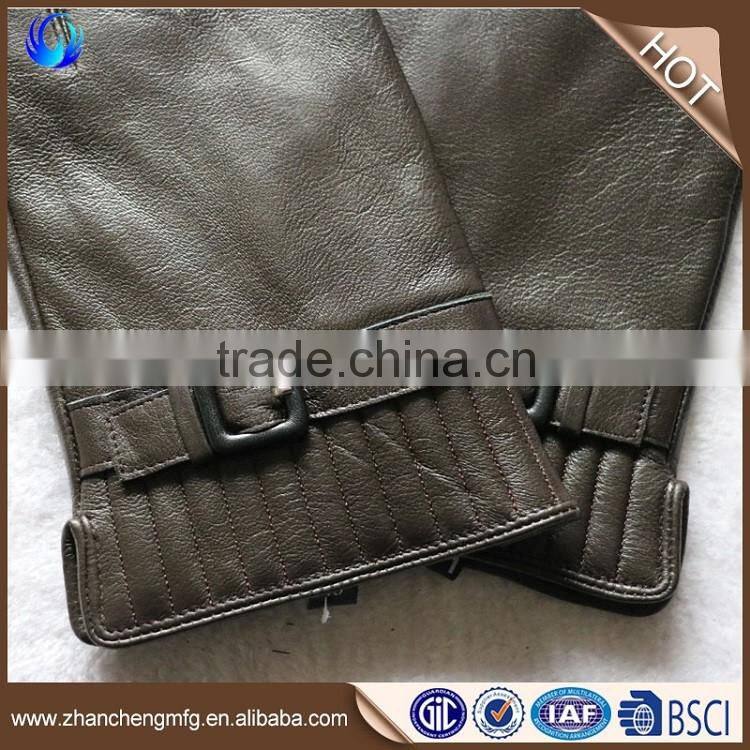 New style fashion mens goatskin C grade leather gloves with high quality