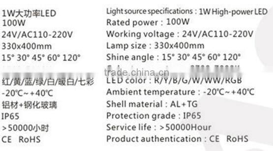2016 America Outdoor Use IP66 Multi Color Wall wash led Flood Light