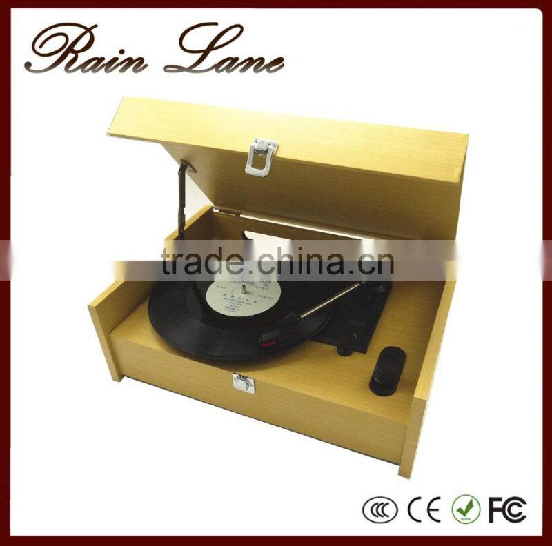 Rain Lane LP Turntable Music Box Retro Vinyl Record Player
