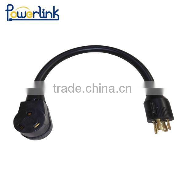 Z90106 30A Male to 30A Female 10AWG 4 Pin Plug Generator Adapter