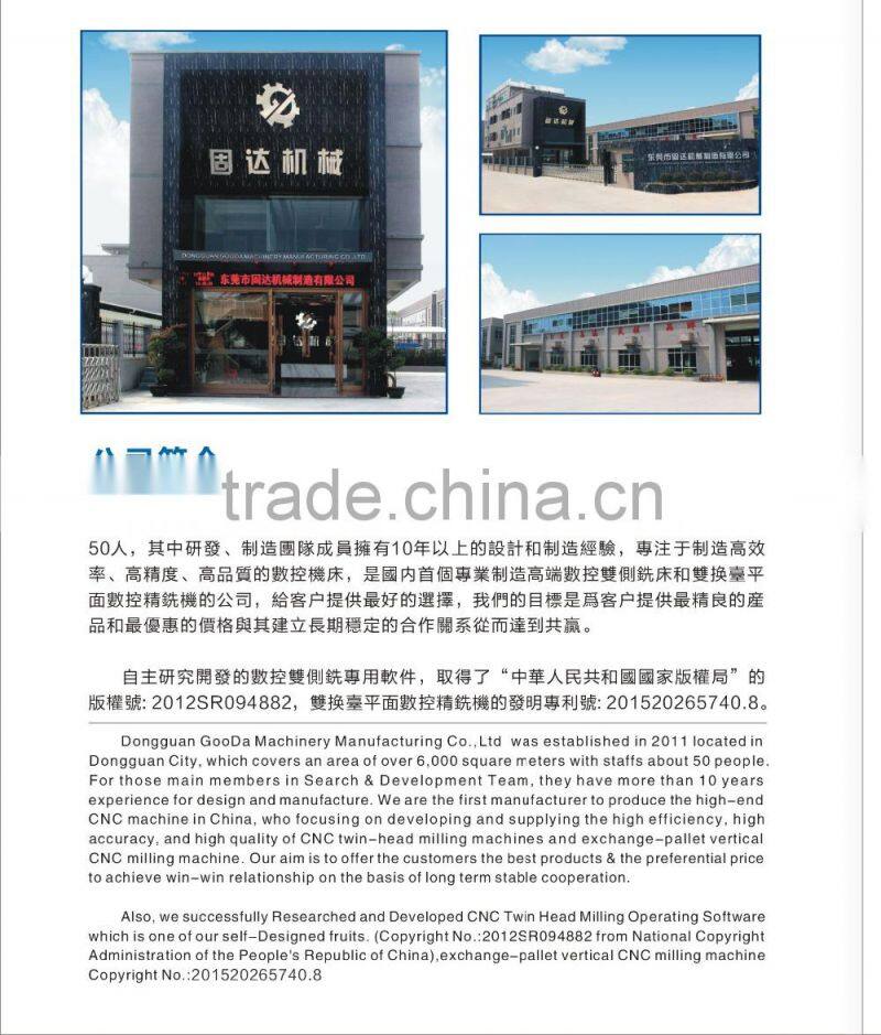 High speed and efficiency Same as takeda milling machine