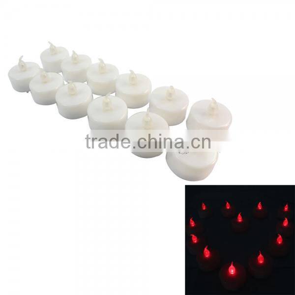 Romantic Battery Operated Red Rechargeable Mini LED Tea Light Candle