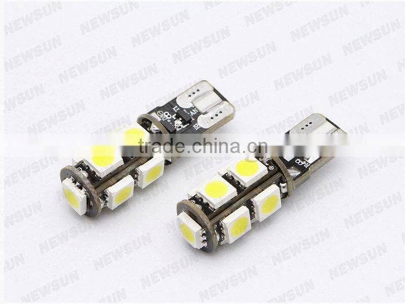 Canbus T10 W5W 13 leds ,Constant Current T10 W5W 13 leds,SMD5050 T10 13 smd white/blue/green/yellow/red Led Lamp