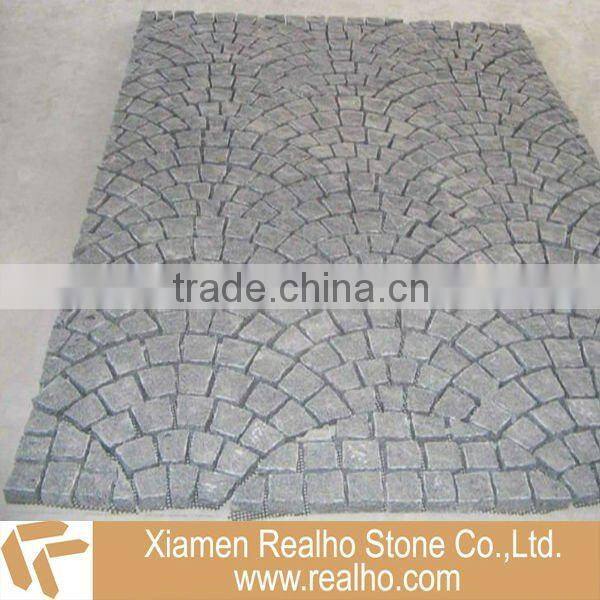 yellow granite paving stone