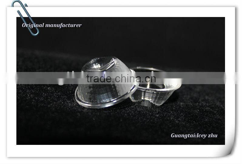 30mm 5W led glass lens Reflector with small view angle 30degree