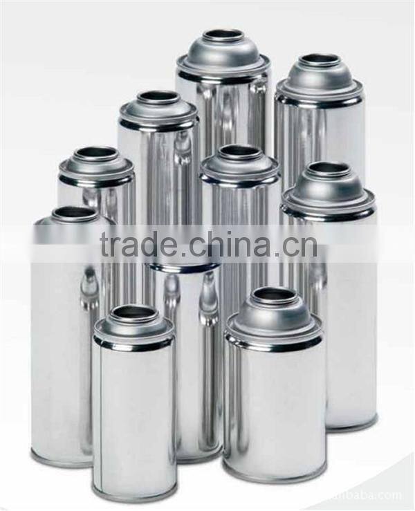 Aluminum refillable air aerosol spray can