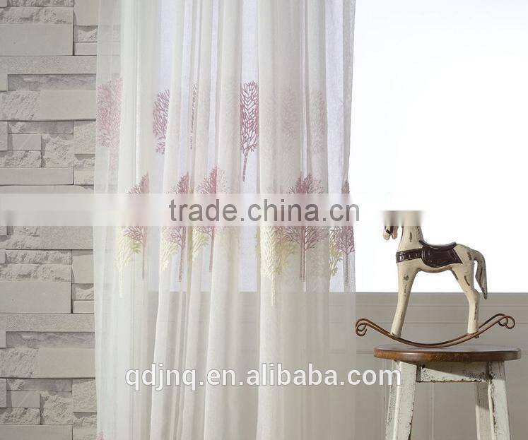 Wholesale China Elegent Patterned Modern Embroidered Sheer Voile Curtains