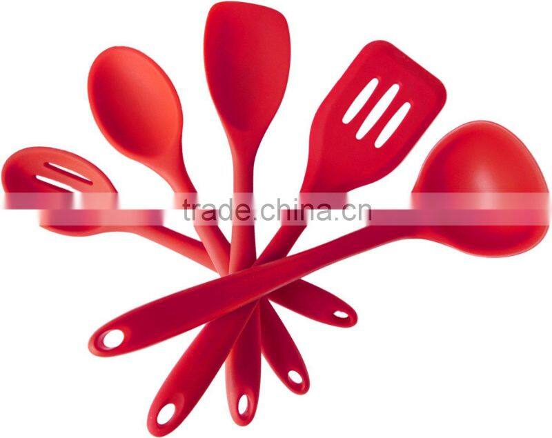 silicone slotted turner with nylon inserted slotted turner kitchen utensils