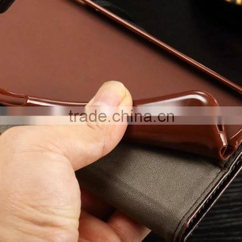 genuine leather flip wallet cell/mobile/smart phone case cover with lanyard for One plus one two T1 T2 U X 1 2