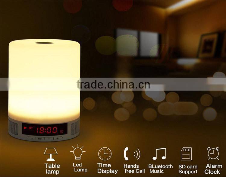 Hot Sale Gift Wireless Bluetooth Speakers Smart Led Lamp SD Card Slot Portable