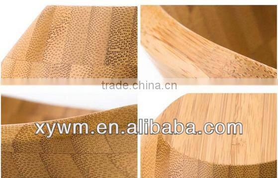 Unique Oval Spun Clear Boat Bamboo Salad Fruit Bowl