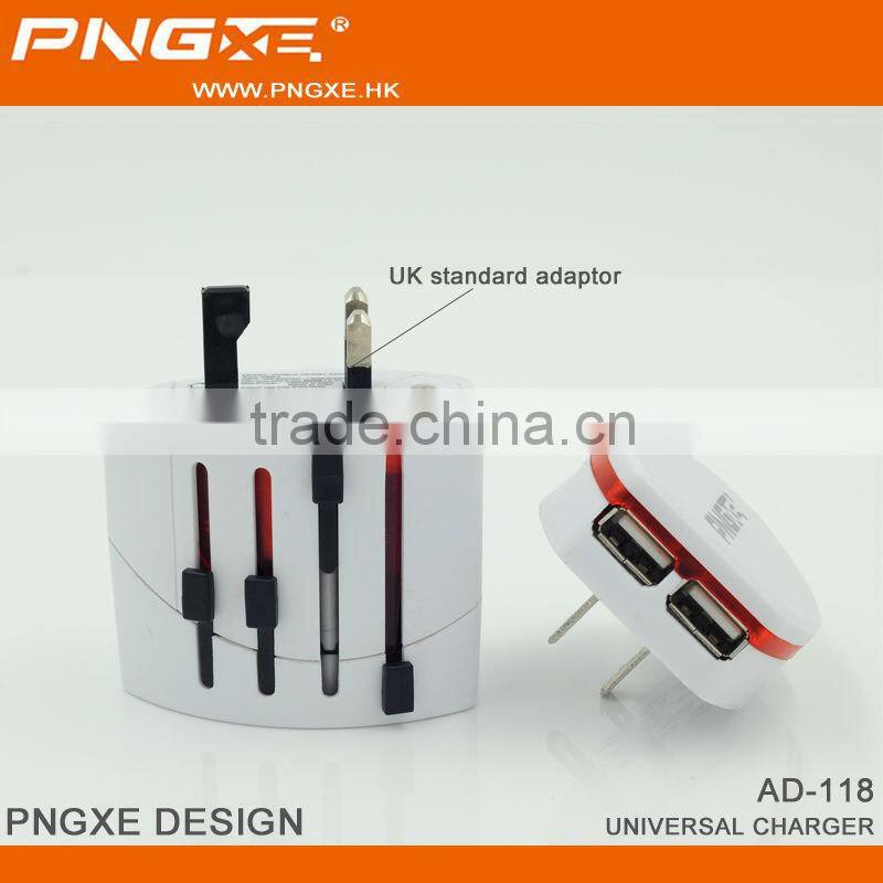 2016 PNGXE Hot selling universal micro usb wall charger for mobile phone multi port usb charger