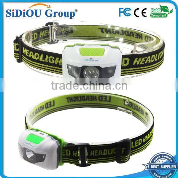 Mini 4 Mode Waterproof 200 Lumen R3 2 LED Flashlight Super Bright Headlight Headlamp Torch Lanterna with Headband