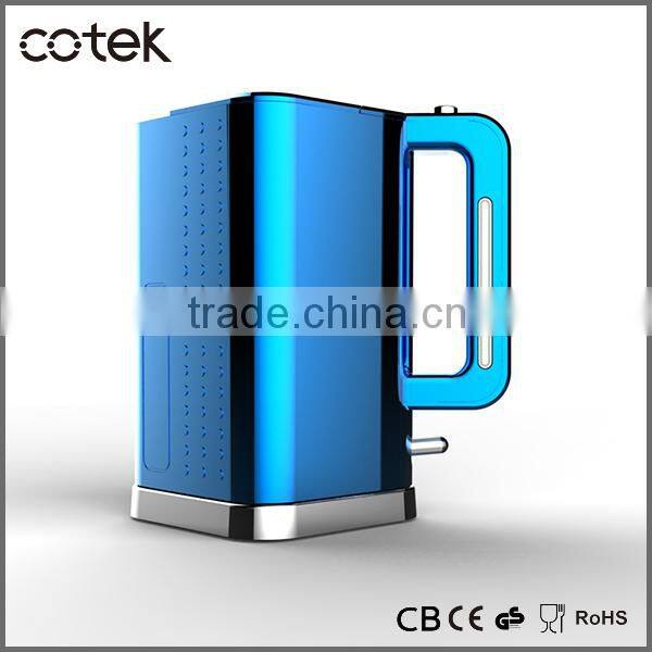 New Dots design Hinged lid with 2 stage opening system plastic kettle with CE/GS/ETL/CETL