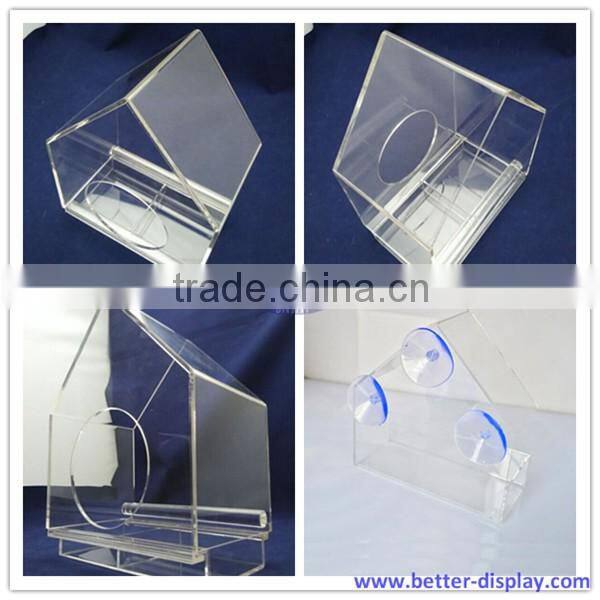 CRYSTAL CLEAR BIRD FEEDER / Suction Window Feeders Birds,