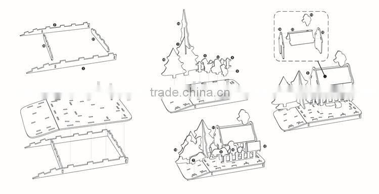 3D house puzzle story of birth of Jesus