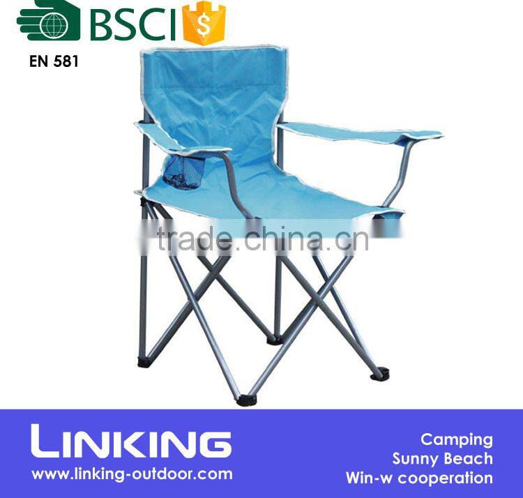 Blue camping chair steel tube