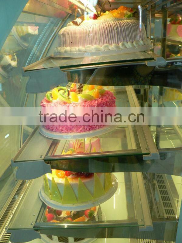 Cake display chiller frost free with temp.+3~+10degree C