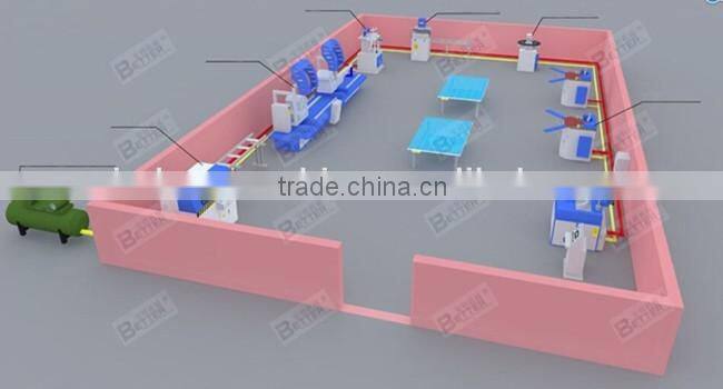 Hydraulic corner crimping aluminum window machine