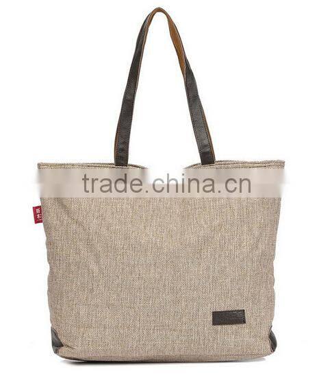 Lady Girl Large Shoulder Bag Women Handbag Linen Tote Shopping Bag