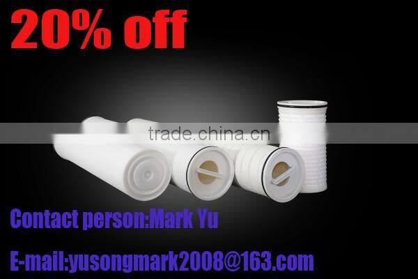 High flow 20um 20inch alkaline water filter cartridge